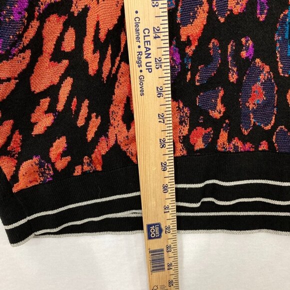 Rachel Rachel Roy size 3X Colorful Retro Artsy Stretch Knit Sweater Festival - Picture 5 of 9